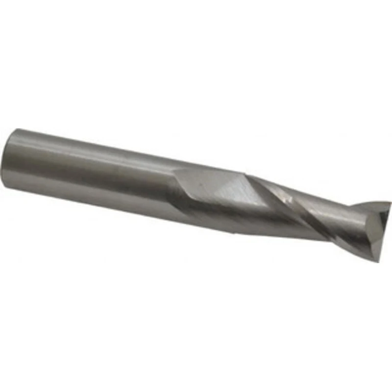 KYOCERA SGS 7/16, 1 LOC, 7/16 Shank Diam, 2-3/4 OAL, 2 Flute, Solid Carbide Square End Mill Single End, Uncoated, Spi...